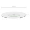 Rotating Serving Plate - 60 cm Tempered Glass | Hipomarket UK