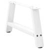 A-Shaped Coffee Table Legs - 2 pcs White Steel | HipoMarket