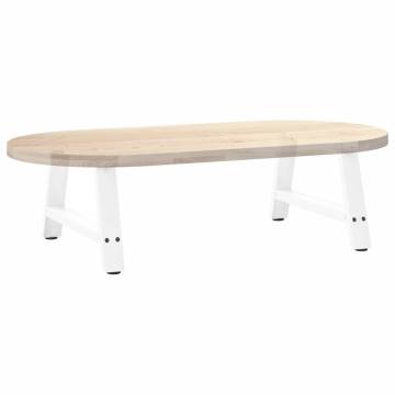 A-Shaped Coffee Table Legs - 2 pcs White Steel | HipoMarket