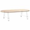 A-Shaped Coffee Table Legs - 2 pcs White Steel | HipoMarket