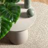 ZIZUR Cream Rug Ø 120 cm - Jute Look for Indoor & Outdoor