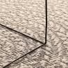 ZIZUR Cream Rug Ø 120 cm - Jute Look for Indoor & Outdoor