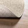 ZIZUR Cream Rug Ø 120 cm - Jute Look for Indoor & Outdoor