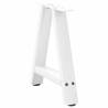 A-Shaped Coffee Table Legs - White Steel 50x(42-43) cm