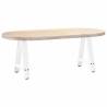 A-Shaped Coffee Table Legs - White Steel 50x(42-43) cm