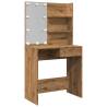 Dressing Table with LED Artisan Oak - Stylish & Functional