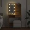 Dressing Table with LED Artisan Oak - Stylish & Functional