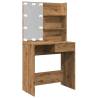 Dressing Table with LED Artisan Oak - Stylish & Functional