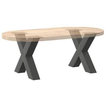 X-Shaped Coffee Table Legs - Durable Steel, Anthracite (2 pcs)