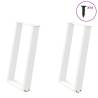 Dining Table Legs U-Shaped 2 pcs White 60x(72-73) cm Steel Colour white Size 60 x (72-73) cm Quantity in Package 1 Number of 