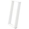 U-Shaped Dining Table Legs - 2 pcs White Steel