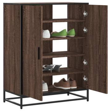 Shoe Cabinet Brown Oak - Stylish Storage Solution | HipoMarket