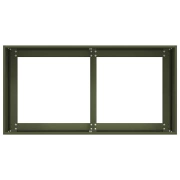 Olive Green Planter - Stylish & Durable Cold-Rolled Steel - 80x40x40 c