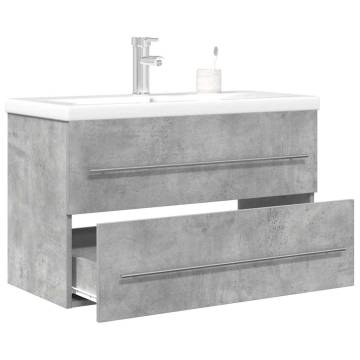 2 Piece Bathroom Furniture Set - Concrete Grey | HipoMarket