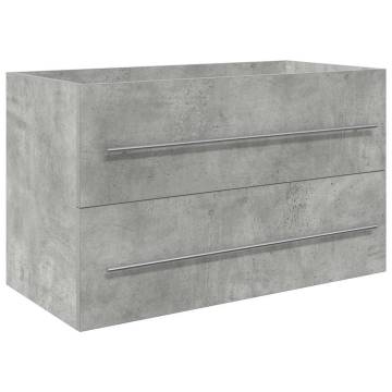 2 Piece Bathroom Furniture Set - Concrete Grey | HipoMarket