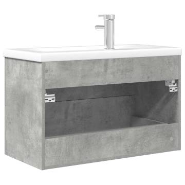 2 Piece Bathroom Furniture Set - Concrete Grey | HipoMarket