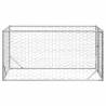 Outdoor Dog Kennel with Door - 2x1x1m Galvanised Steel