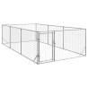  Outdoor Dog Kennel with Door 2x4x1 m Galvanised Steel Size 2 x 4 x 1 m 