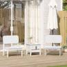  Garden Chairs 2 pcs White 60x52.5x72 cm Solid Wood Pine Colour white Quantity in Package 2 