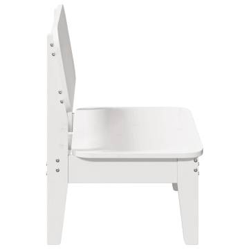 Garden Chairs 2 Pcs White - Solid Pine Wood | HipoMarket