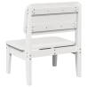 Garden Chairs 2 Pcs White - Solid Pine Wood | HipoMarket