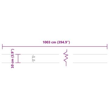 Lawn Edgings 10 pcs Galvanised Steel 10x103 cm | HipoMarket