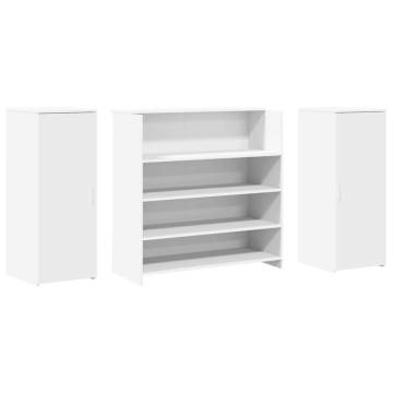 Reception Desk White 180x50 cm - Stylish & Durable