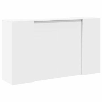 Reception Desk White 180x50 cm - Stylish & Durable