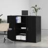 Black Oak Reception Desk - Durable & Versatile | HipoMarket