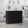 Black Oak Reception Desk - Durable & Versatile | HipoMarket