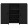 Black Oak Reception Desk - Durable & Versatile | HipoMarket