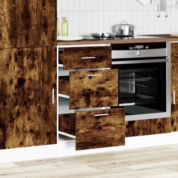 Bottom Cabinet Smoked Oak - Stylish Storage Solution