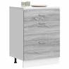  Kitchen Base Cabinet Grey Sonoma Engineered Wood Colour grey sonoma Quantity in Package 1 Model 1x bottom cabinet (3 drawers) 60 cm Number of 