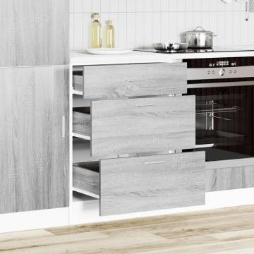 Kitchen Base Cabinet Grey Sonoma - Space-Saving Storage