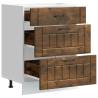 Lucca Smoked Oak Kitchen Base Cabinet - Stylish Storage Solution