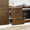 Kitchen Base Cabinet Lucca - Brown Oak Engineered Wood