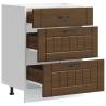 Kitchen Base Cabinet Lucca - Brown Oak Engineered Wood