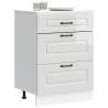  Kitchen Base Cabinet Kalmar High Gloss White Engineered Wood Colour high gloss white Quantity in Package 1 Model kitchen base cabinet (3 drawers) 60 cm Number of 