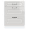 Kalmar High Gloss White Kitchen Base Cabinet - HipoMarket