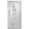 Elegant White Front Door 98x200 cm - Security & Style