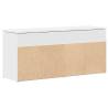 Shoe Bench White 102x30.5x45 cm - Stylish Storage Solution