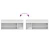 Shoe Bench White 102x30.5x45 cm - Stylish Storage Solution