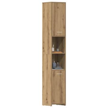 Bathroom Cabinet Artisan Oak - 30x30x183.5 cm | Hipo Market