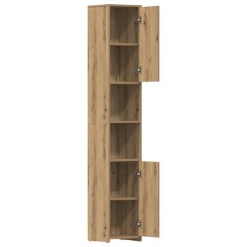 Bathroom Cabinet Artisan Oak - 30x30x183.5 cm | Hipo Market