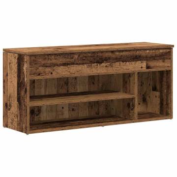 Shoe Bench Old Wood 102x30.5x45 cm | Stylish & Durable Storage