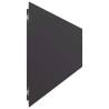 10 pcs Black Lawn Edgings - 20x103 cm Cold-rolled Steel