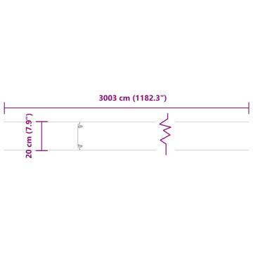 Lawn Edgings 30 pcs White 20x103 cm Cold-rolled Steel