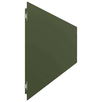 Lawn Edgings 30 pcs Olive Green 20x103 cm Cold-rolled Steel