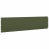 Olive Green Lawn Edgings - 20 pcs, Cold-Rolled Steel 25x103 cm