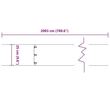 Lawn Edgings 20 pcs 25x103 cm Galvanised Steel - Hipomarket